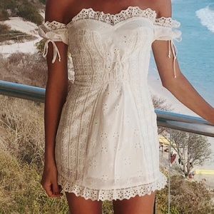 For love and lemons white lace dress